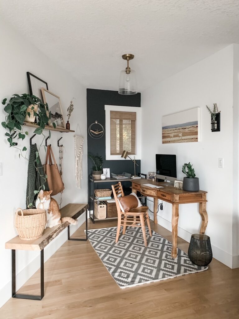 Compact home office in small space